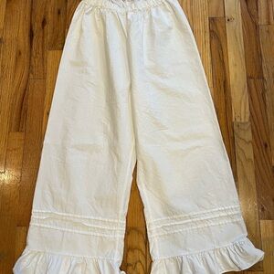 Rudy Jude Cream Wide-Leg Pants